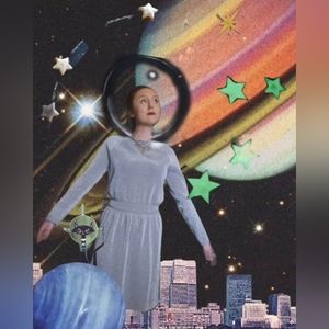 Tory Burch 70s Silver Metallic Isabelle Dress